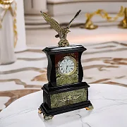 Подарочные настольные часы «Орел» из яшмы, 150×70×285 мм — фотография 1