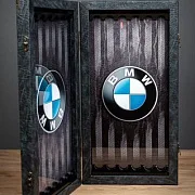 Подарочные нарды под стеклом «BMW» — фотография 4