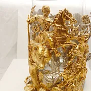 Металлический подстаканник «На медведя» — необычный подарок — фотография 5