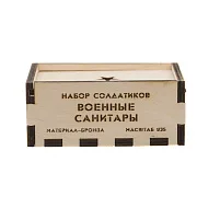 Ручная работа: Бронзовый набор солдатиков «Советские санитары», 5 шт., 1:35 — фотография 2