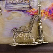 Картина «Вечерняя прогулка. Ессентуки» на ониксе с подсветкой — оригинальный подарок — фотография 7