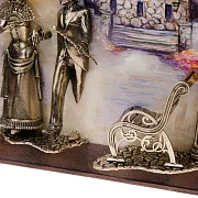 В подарок: Картина «Вечерняя прогулка. Ессентуки» на ониксе — фотография 5