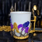 Кофейная чашка "Ирис" — оригинальный подарок — фотография 1