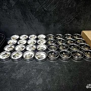 Комплект стальных фишек для нард «Золотая корона» — оригинальный подарок — фотография 8