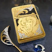 Подарочная зажигалка Zippo с гравировкой "Медведь". Златоуст — фотография 1
