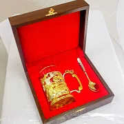 Латунный подстаканник «Полиция» в подарок — фотография 4