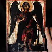 Подарочная икона "Архангел Михаил" копия с оригинала 14 вв — фотография 1