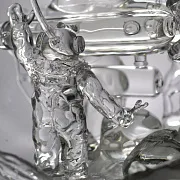 Стеклянная композиция «Ремонт батискафа» — необычный подарок — фотография 3