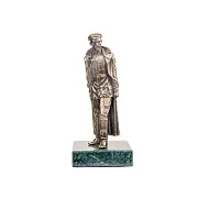 Подарочная бронзовая статуэтка «Ф.Э. Дзержинский. Большой» на змеевике — фотография 2