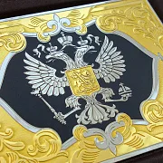 На память: Кожаный зажим «Герб» №2 — фотография 5