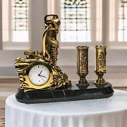 Часы «Шахтерские с п/п (2 пенала)» — оригинальный подарок — фотография 1