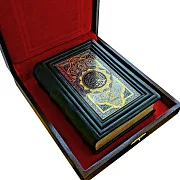 Коран с гравюрой — книга в кожаном переплёте — оригинальный подарок — фотография 4