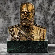 Бронзовый бюст «Александр III» — оригинальный подарок — фотография 1