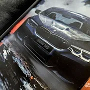 Нарды под стеклом «BMW M5 Ангельские глазки» — красивый подарок — фотография 8