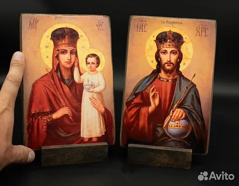 Венчальная пара. Богоматерь и Спас Вседержитель+по — красивый подарок