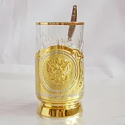 Златоустовский подстаканник «Элегантный» — оригинальный подарок — фотография 4
