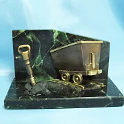 Бронзовый сувенир «Шахтерский» — оригинальный подарок — фотография 2