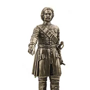 Статуэтка «Петр I» из бронзы со змеевиком, 162×70×70 мм — оригинальный подарок — фотография 6