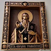 Резная Икона Спиридон Тримифунтский в подарок — фотография 9
