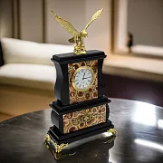 Подарочные часы «Орёл» с яшмой и долеритом, 155×70×285 мм — фотография 1