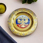 В подарок: Сувенирная тарелка "Триколор". Златоуст — фотография 1
