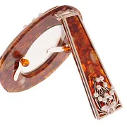 На память: Фоторамка из янтаря с бронзой, 105×115 мм — фотография 3